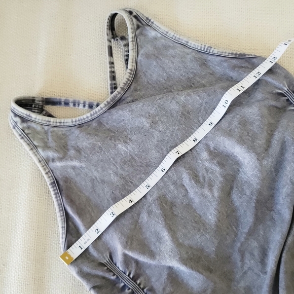 NUX Yoga Spellbound Cami Light Compression Tank Top Steel Mineral Wash M Medium - Picture 8 of 9